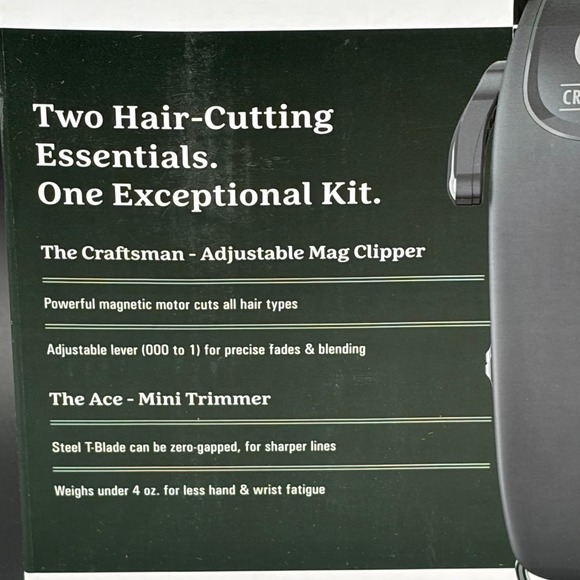Oster Professional Craftsman & Ace Combo Kit Hair Clipper Mini Trimmer Black - Picture 3 of 6
